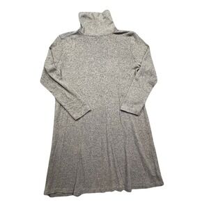 American Eagle Outfitters Dress Womens M Gray Marl Turtleneck Long Sleeve Tunic